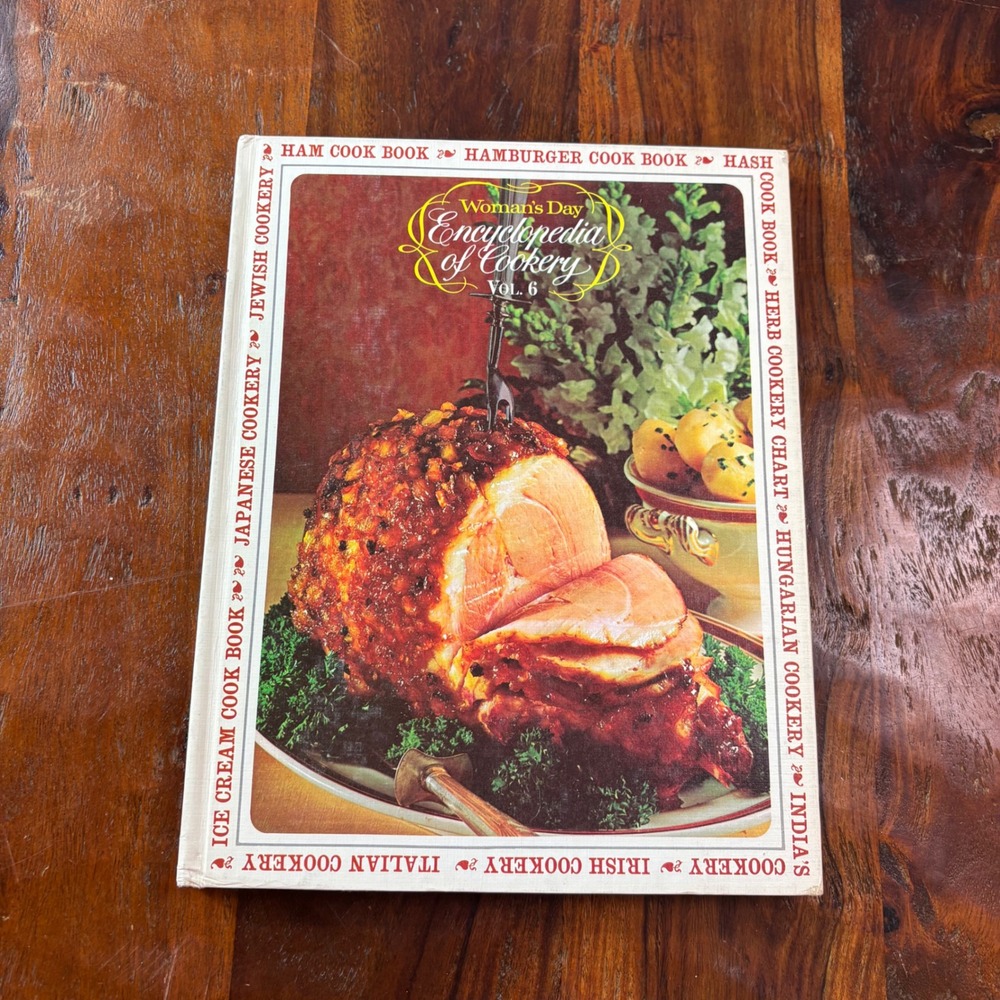 Vintage 1966 Woman's Day Encyclopedia of Cookery Vol 6 Hardcover Cookbook MCM